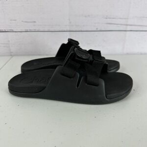 Chaco Sandal Youth Size 4 Black Slide Chillos Beach Casual Rubber Pool